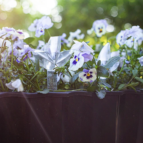 Plantevander – gennemsigtigt blad med keramisk fod, 120 ml - 11