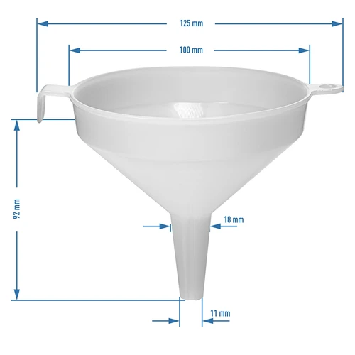 Plastiktragt fi 10 cm - 3