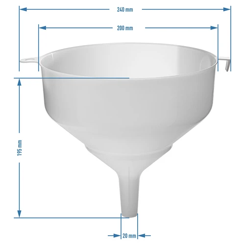 Plastiktragt fi20cm - 2