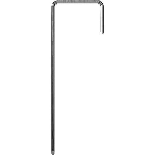 Pløkker til fiberdug, stål L-type - 100 stk.