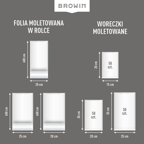 Præget folie i ærme – til vakuumforsegler, 28x600cm - 15