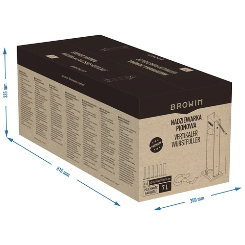 Premium lodret pølsestopper, 7 L - 13