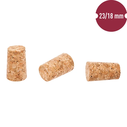 Prop af kork 23/18 mm 100 stk - 2