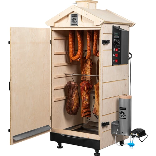 Rammefri rygeovn dragON PLYWOOD NATURE med digital styring, 200L - 4