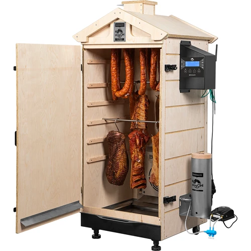 Rammeløs røgeovn dragON PLYWOOD NATURE med Wi-Fi-styring, 200L - 4