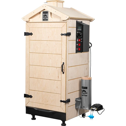 Rammeløs røgeri dragON PLYWOOD NATURE med digital controller, 200L - 2