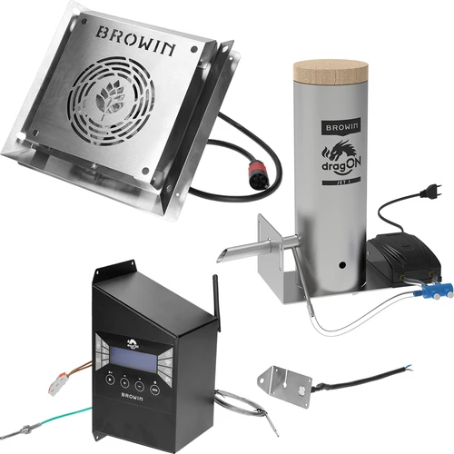 Rammeløs røgovn dragON PLYWOOD NATURE med Wi‑Fi-styring, 200L - 7