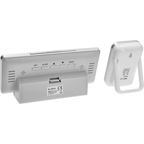 RCC vejrstation, DCF – elektronisk, trådløs, oplyst sensor, hvid - 4
