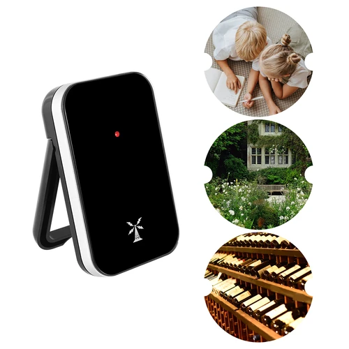 RCC vejrstation, DCF – elektronisk, trådløs, oplyst sensor, sort - 16