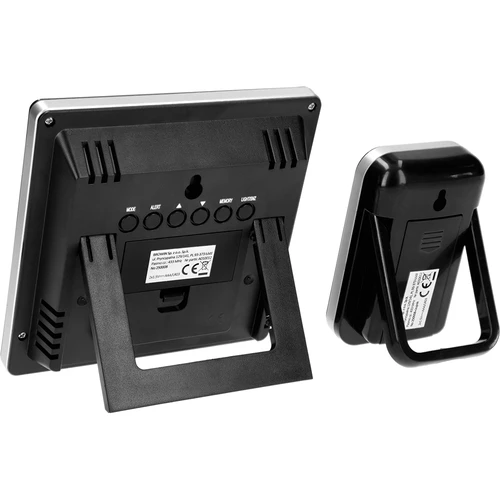 RCC vejrstation, DCF – elektronisk, trådløs, oplyst sensor, sort - 4