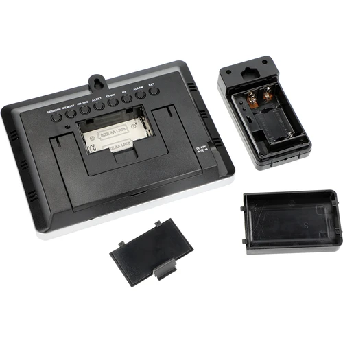 RCC vejrstation – elektronisk, oplyst, trådløs, sensor, sort - 8