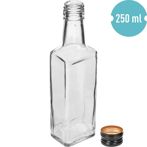 Receptura-flaske 250 ml, med sort skruelåg, 1 stk. - 2