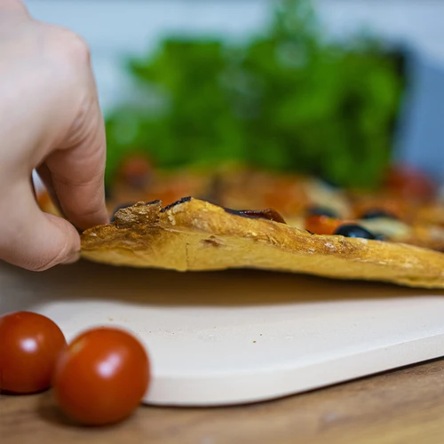Rektangulær pizzasten, lavet af cordierit, - 38 x 30,5 cm - 14