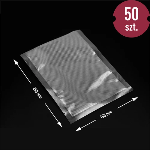 Riflede vakuumposer til vakuumforsegler 15 x 20 cm, 50 stk. - 7