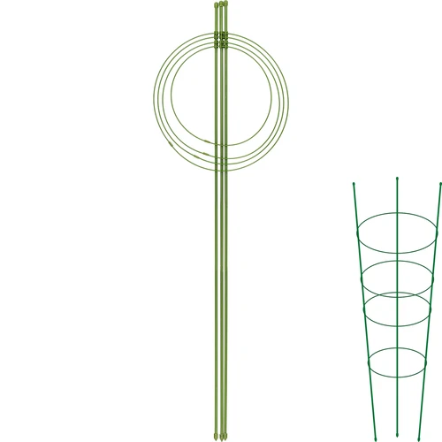 Ringstøtte til planter 4 ringe 1m