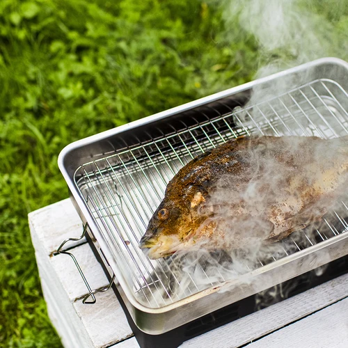 Røgeflis til røgning/grill, 50% eg + 50% el, 450 g, klasse 8 - 11