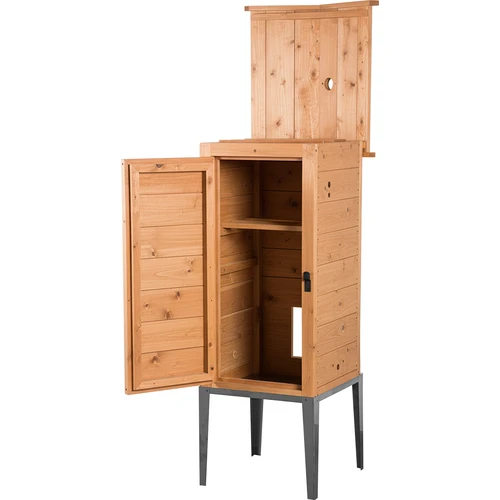 Røgekammer i lærketræ, 200L, med base i rustfrit stål - 2