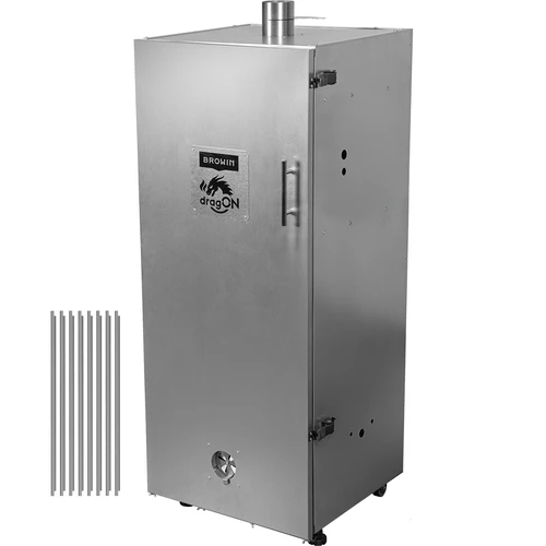 Røgekammer i metal 250L, med hjul