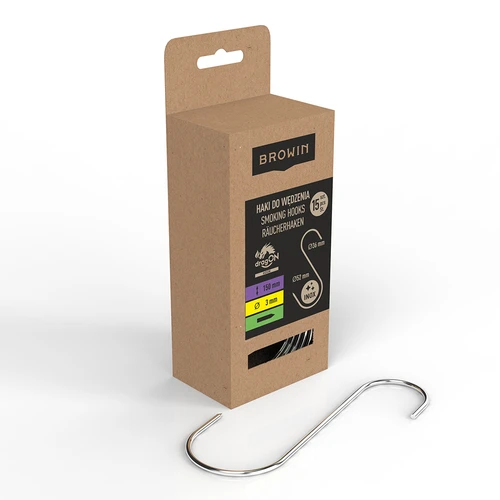 Røgekroge – S-form, spidsede, 3 mm x 150 mm, 15 stk. - 2