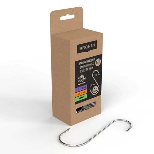 Røgekroge – S-formede, spidse, 4 mm x 150 mm, 15 stk. - 2