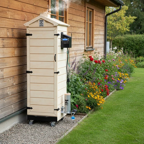 Røgeovn dragON PLYWOOD NATURE – rammeløs, modulær, med Wi‑Fi-styring, 320L - 15