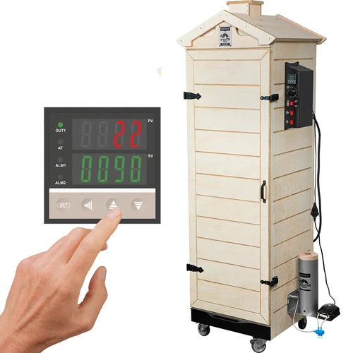 Røgeovn dragON PLYWOOD NATURE – rammeløs, modulopbygget, med digital styring, 320 L