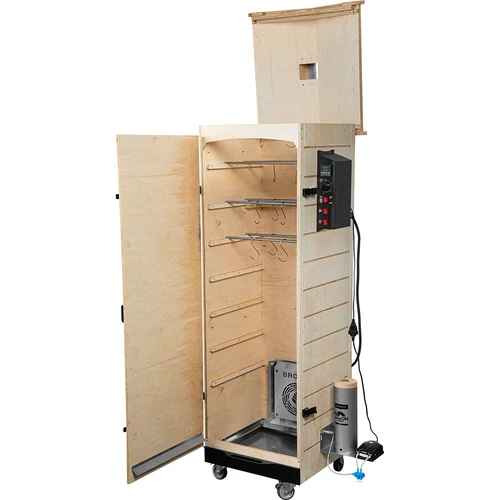 Røgeovn dragON PLYWOOD NATURE – rammeløs, modulopbygget, med digital styring, 320 L - 3