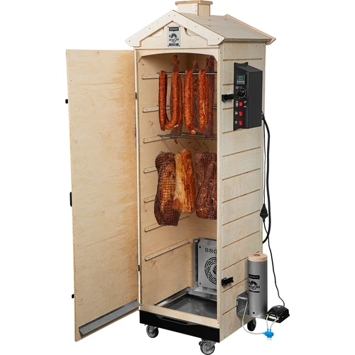 Røgeovn dragON PLYWOOD NATURE – rammeløs, modulopbygget, med digital styring, 320 L - 4