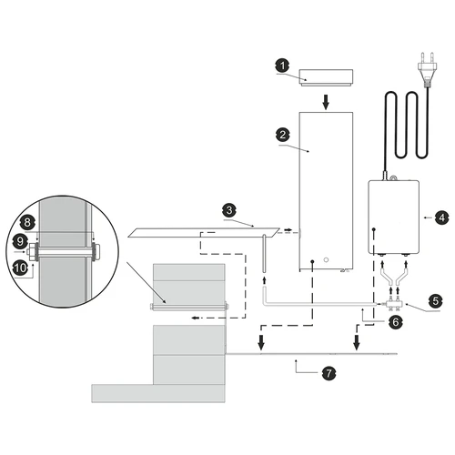 Røggenerator dragON JET 1 LONG med elektrisk pumpe - 9