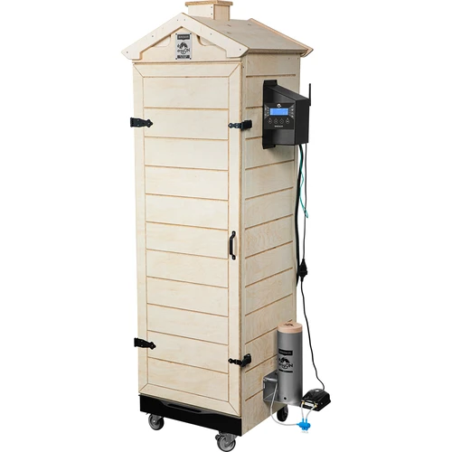 Røgovn dragON PLYWOOD NATURE – rammeløs, modulopbygget, med Wi‑Fi-styring, 320L - 2