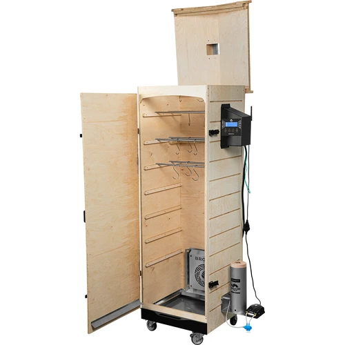 Røgovn dragON PLYWOOD NATURE – rammeløs, modulopbygget, med Wi‑Fi-styring, 320L - 3