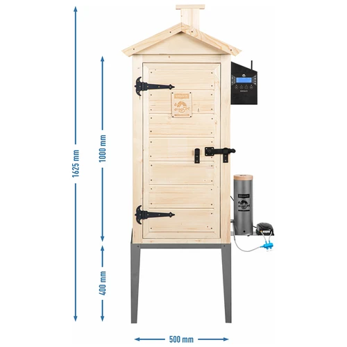 Røgovn med Wi‑Fi, 200 L – dragON WOOD 100IQ med elektrisk varmemodul og styring - 13