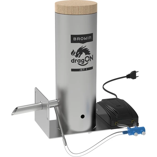 Røgovn med Wi‑Fi, 200 L – dragON WOOD 100IQ med elektrisk varmemodul og styring, i flammebehandlet træ - 13