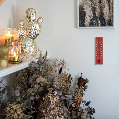 Rumtermometer i træ (-20 til +50°C), 15 cm, mix - 8