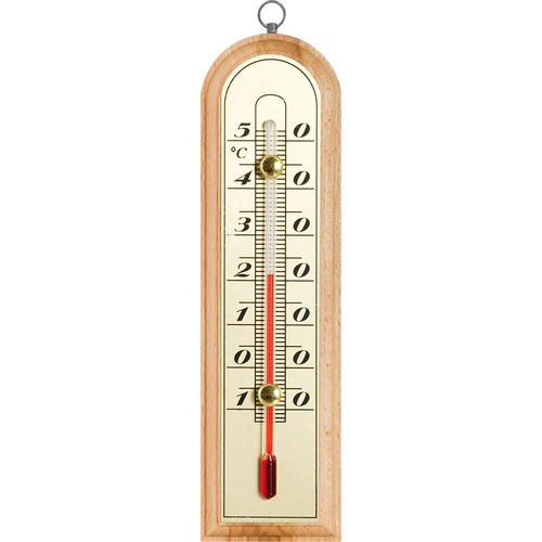 Rumtermometer med gylden skala (-10°C til +50°C) 16cm  - 1 