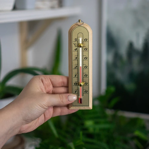 Rumtermometer med gylden skala (-10°C til +50°C) 16cm - 3