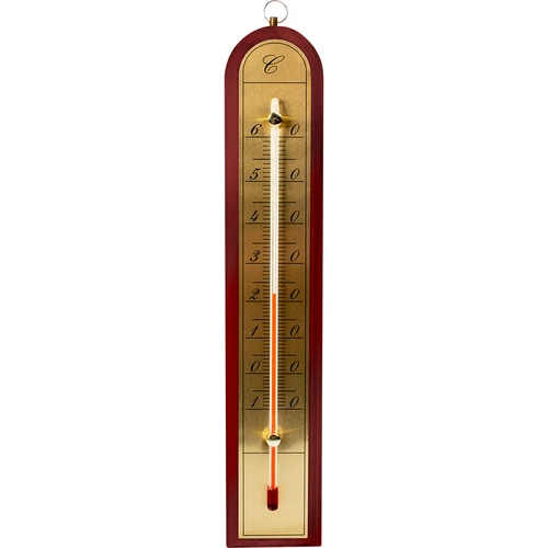Rumtermometer med gylden skala (-10°C til +60°C) 28cm mix - 2