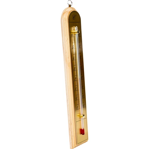 Rumtermometer med gylden skala (-10°C til +60°C) 28cm mix - 3