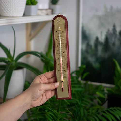 Rumtermometer med gylden skala (-10°C til +60°C) 28cm mix - 6