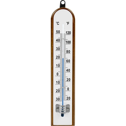 Rumtermometer med hvid skala (-30°C til +50°C) 20cm  - 1 