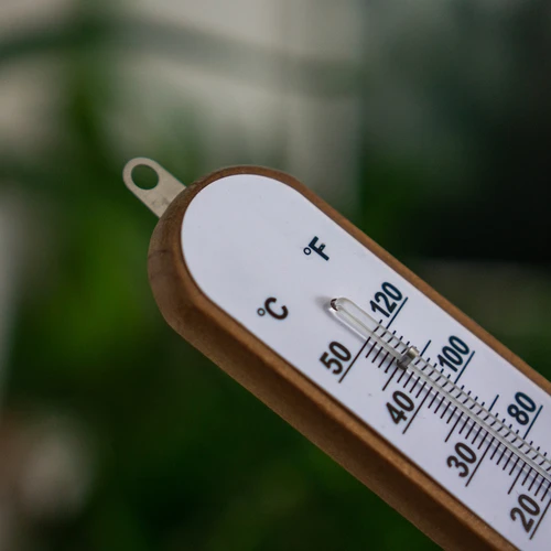 Rumtermometer med hvid skala (-30°C til +50°C) 20cm - 5