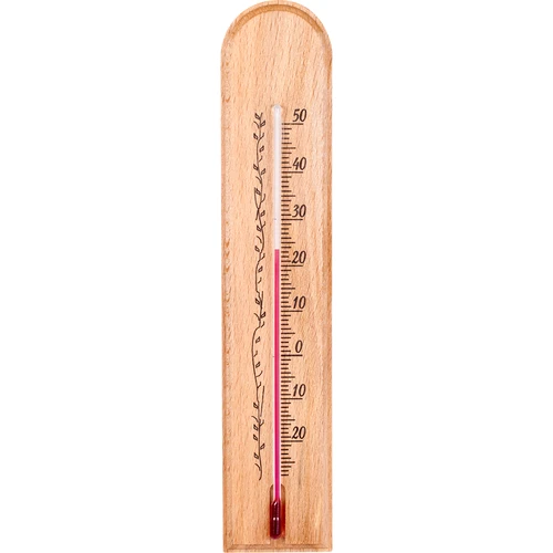 Rumtermometer med mønster (-20°C til +50°C) 20cm  - 1 