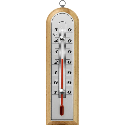 Rumtermometer med sølvskala (-10°C til +50°C) 16cm mix  - 1 