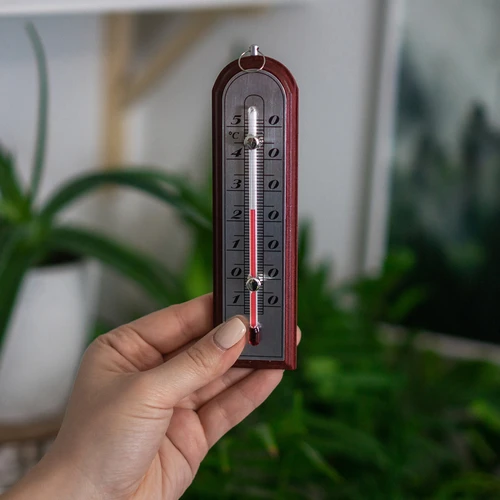 Rumtermometer med sølvskala (-10°C til +50°C) 16cm mix - 4