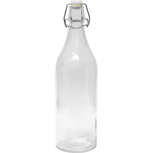 Rund flaske med hermetisk lukning 1L