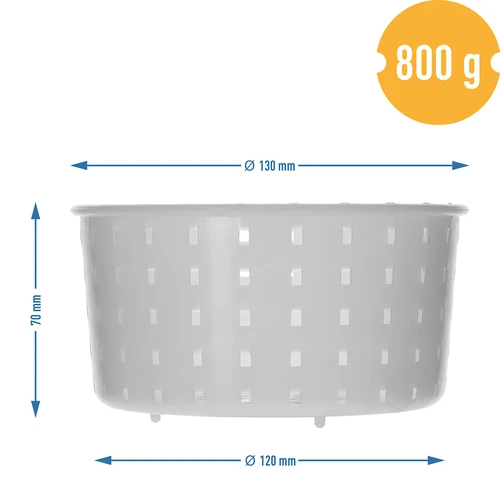Rund ostemasseform Ø 13 x 7 cm til 800 g - 7