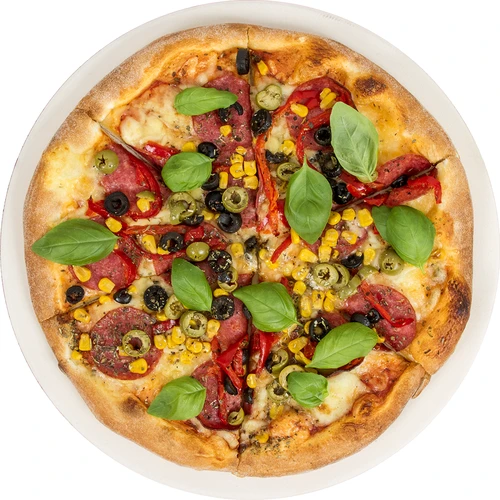 Rund pizzasten, lavet af cordierit, diameter 33 cm - 3