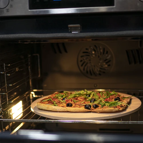 Rund pizzasten, lavet af cordierit, diameter 33 cm - 11