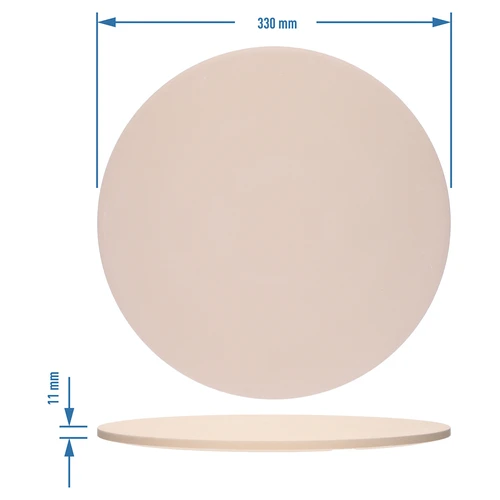 Rund pizzasten, lavet af cordierit, diameter 33 cm - 7