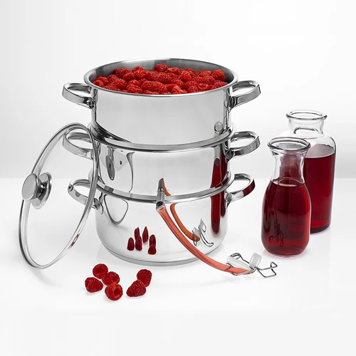 Rustfrit stål saftkoger med damper 5 L - 11